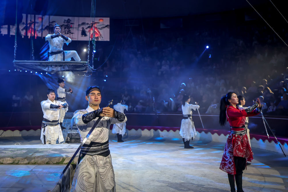 中国杂技“凌云踏浪”惊艳布达佩斯