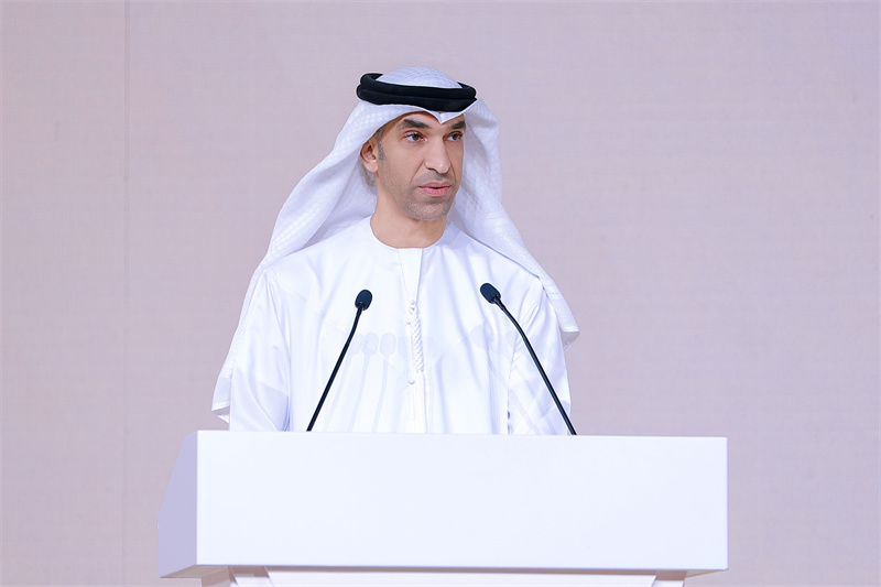 阿联酋外贸部长萨尼·艾哈迈德·宰尤迪出席推介会。阿联酋驻华大使馆供图