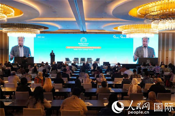 4月14日,印度尼西亚外交政策协会举办中等强国主题研讨会。人民网记者曹师韵摄