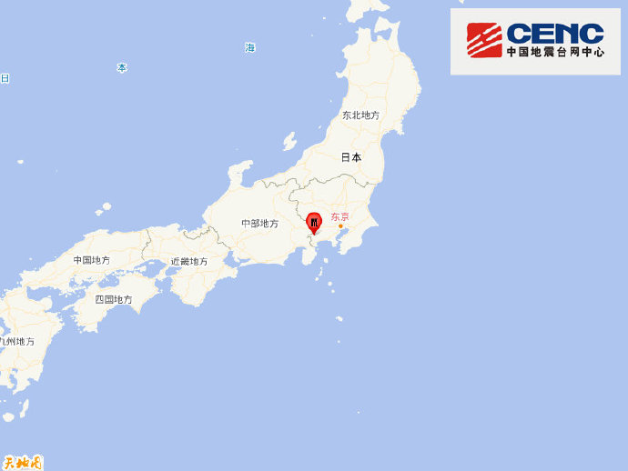 日本本州岛发生5.1级地震，震源深度10千米